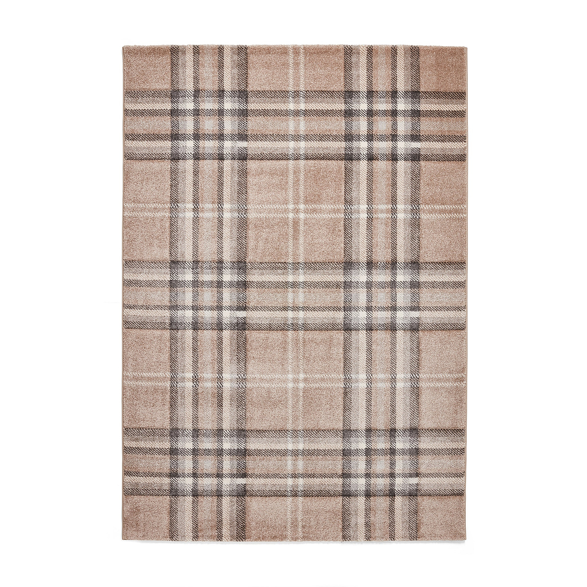 Kelso Check Rug Beige from Roseland Furniture