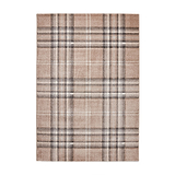 Kelso Check Rug Beige from Roseland Furniture