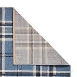 Kelso Check Rug Blue from Roseland Furniture