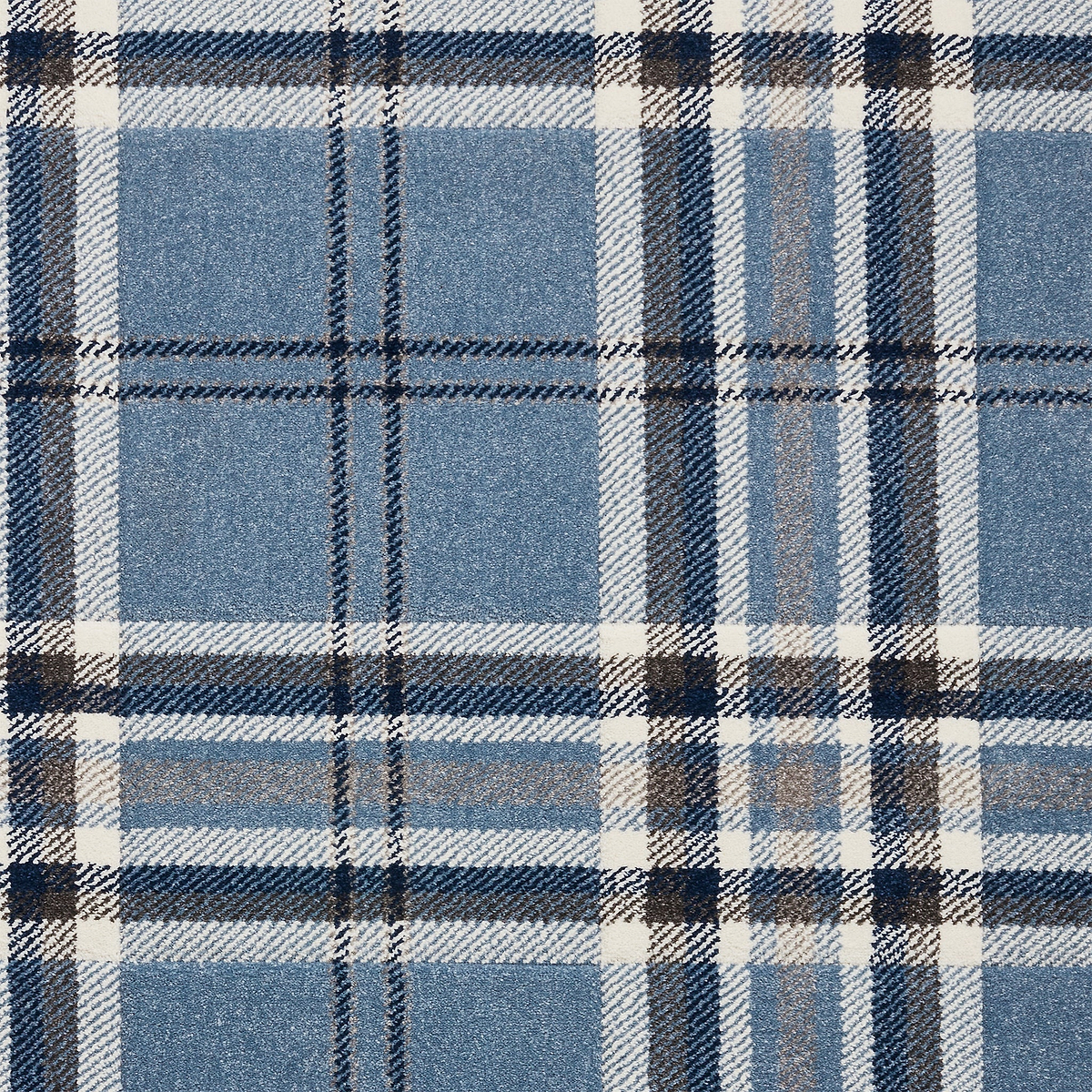 Kelso Check Rug Blue from Roseland Furniture