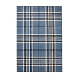 Kelso Check Rug Blue from Roseland Furniture