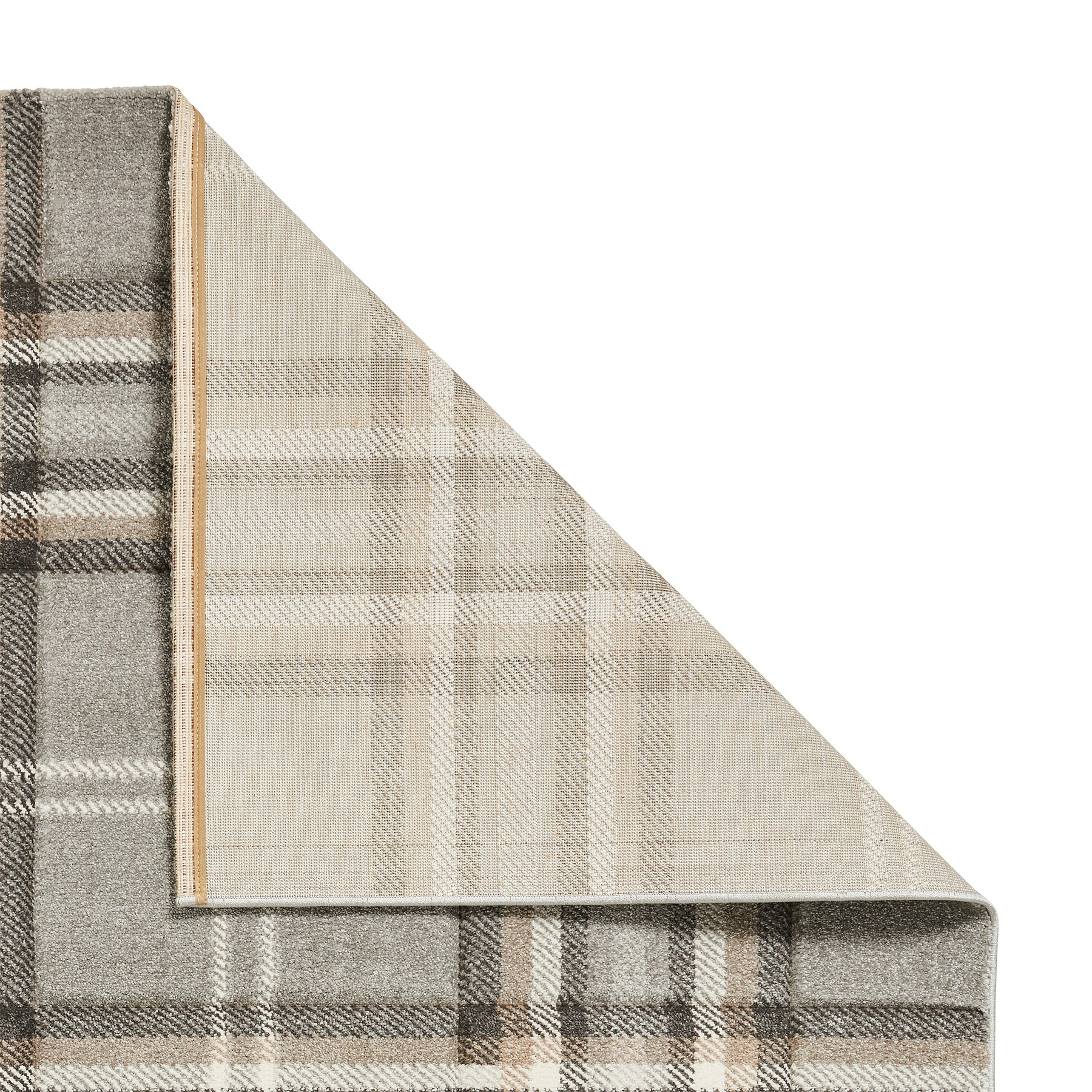 Kelso Check Rug Grey from Roseland Furniture