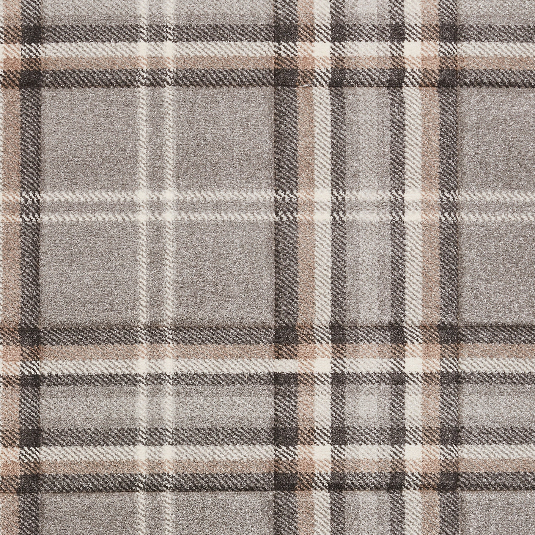 Kelso Check Rug Grey from Roseland Furniture
