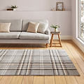 Kelso Check Rug Grey from Roseland Furniture