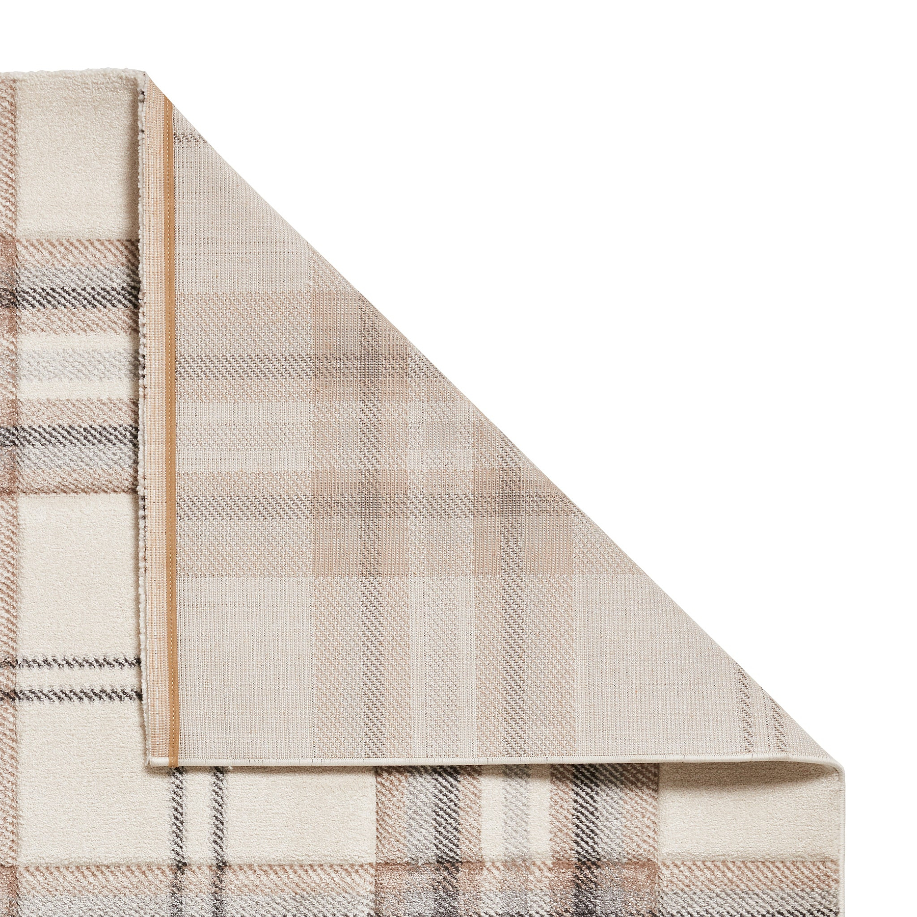 Kelso Check Rug Natural from Roseland Furniture