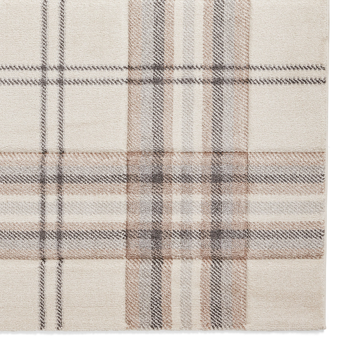 Kelso Check Rug Natural from Roseland Furniture