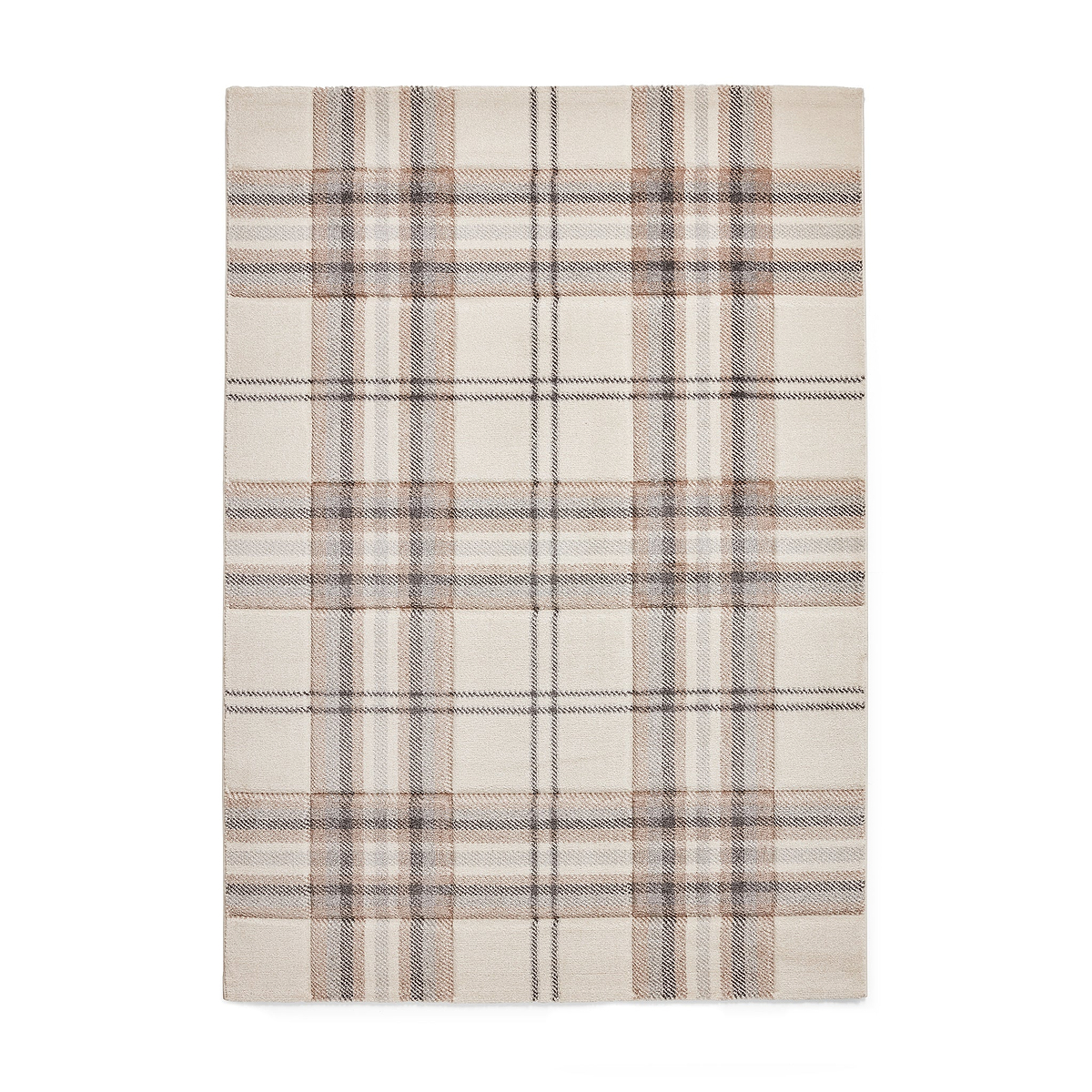 Kelso Check Rug Natural from Roseland Furniture