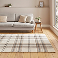 Kelso Check Rug Natural from Roseland Furniture