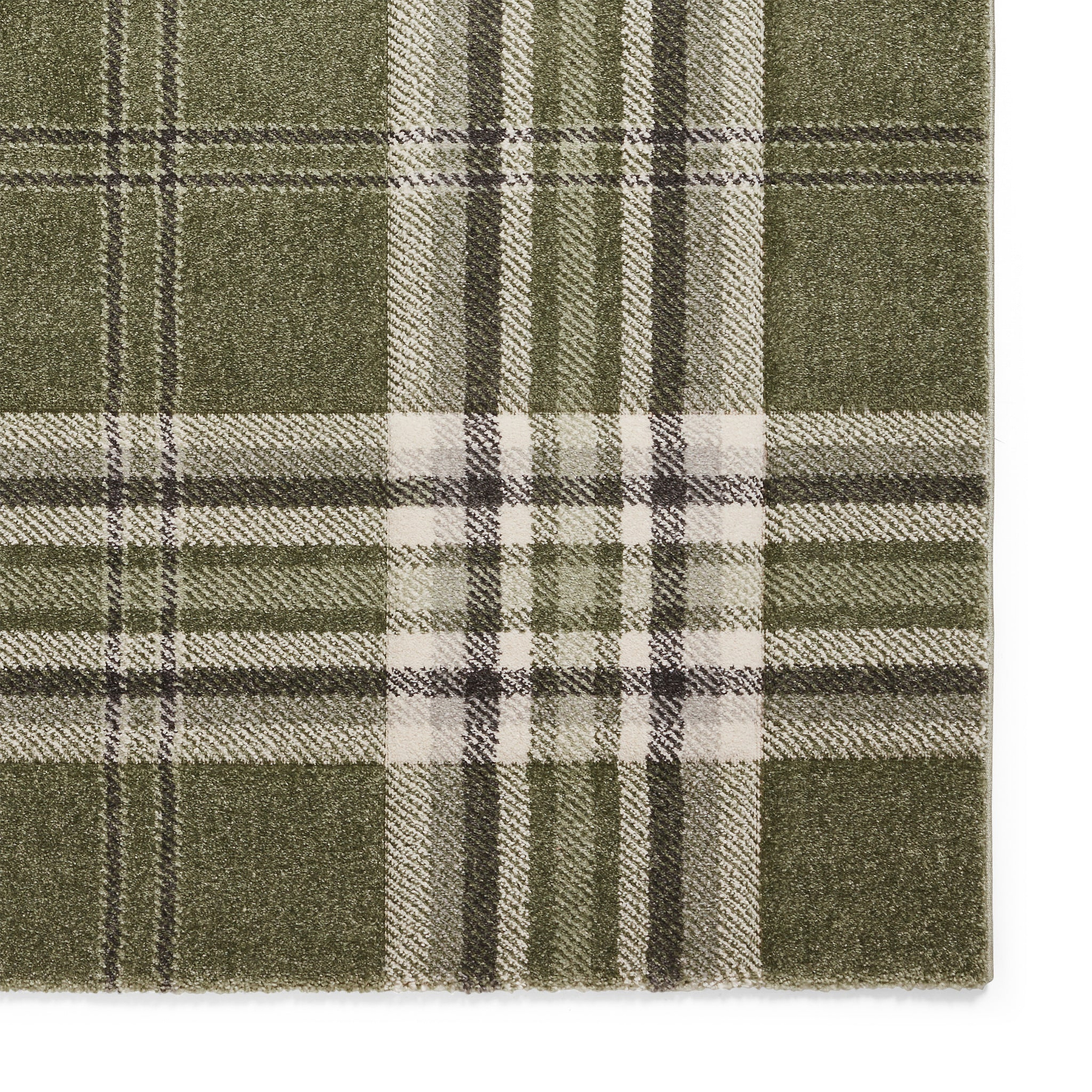 Kelso Check Rug Green from Roseland Furniture