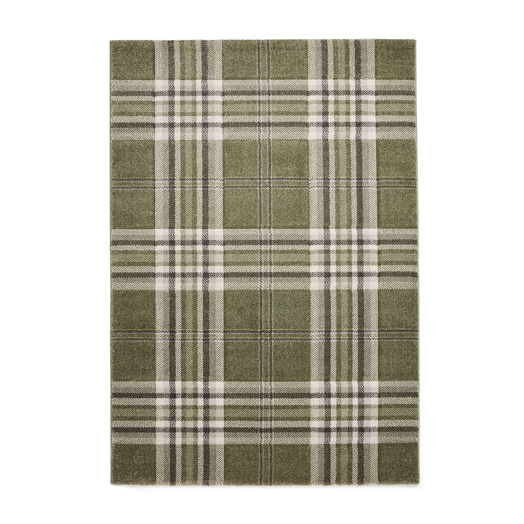 Kelso Check Rug Green from Roseland Furniture