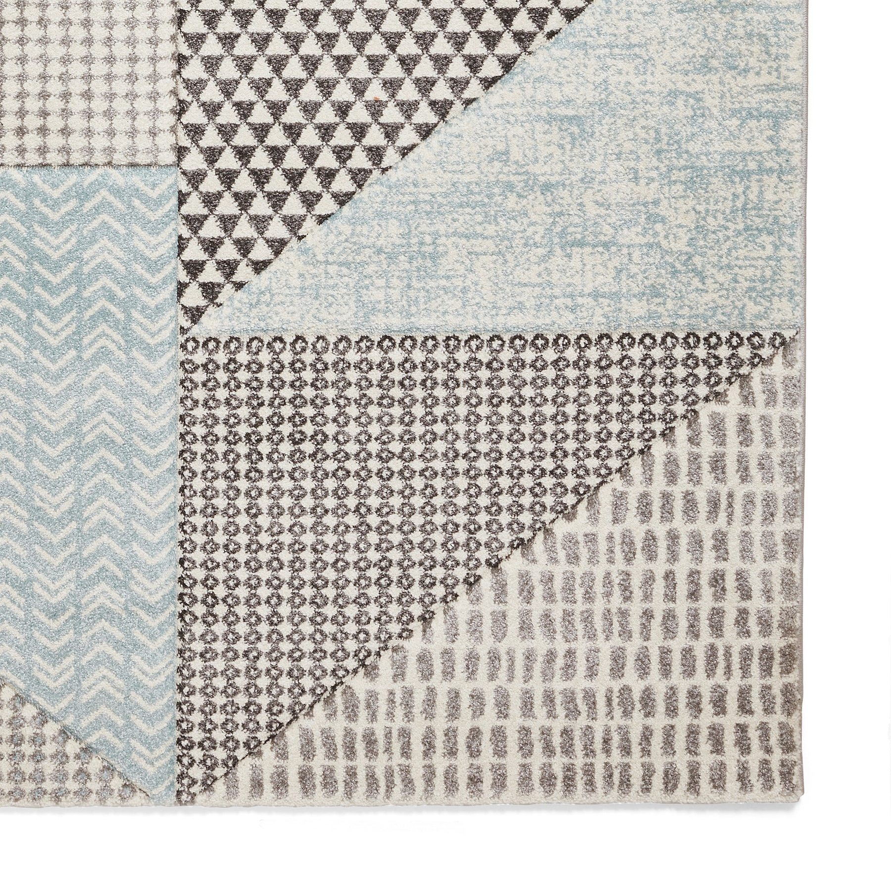 Larsson Geo Rug Blue from Roseland Furniture