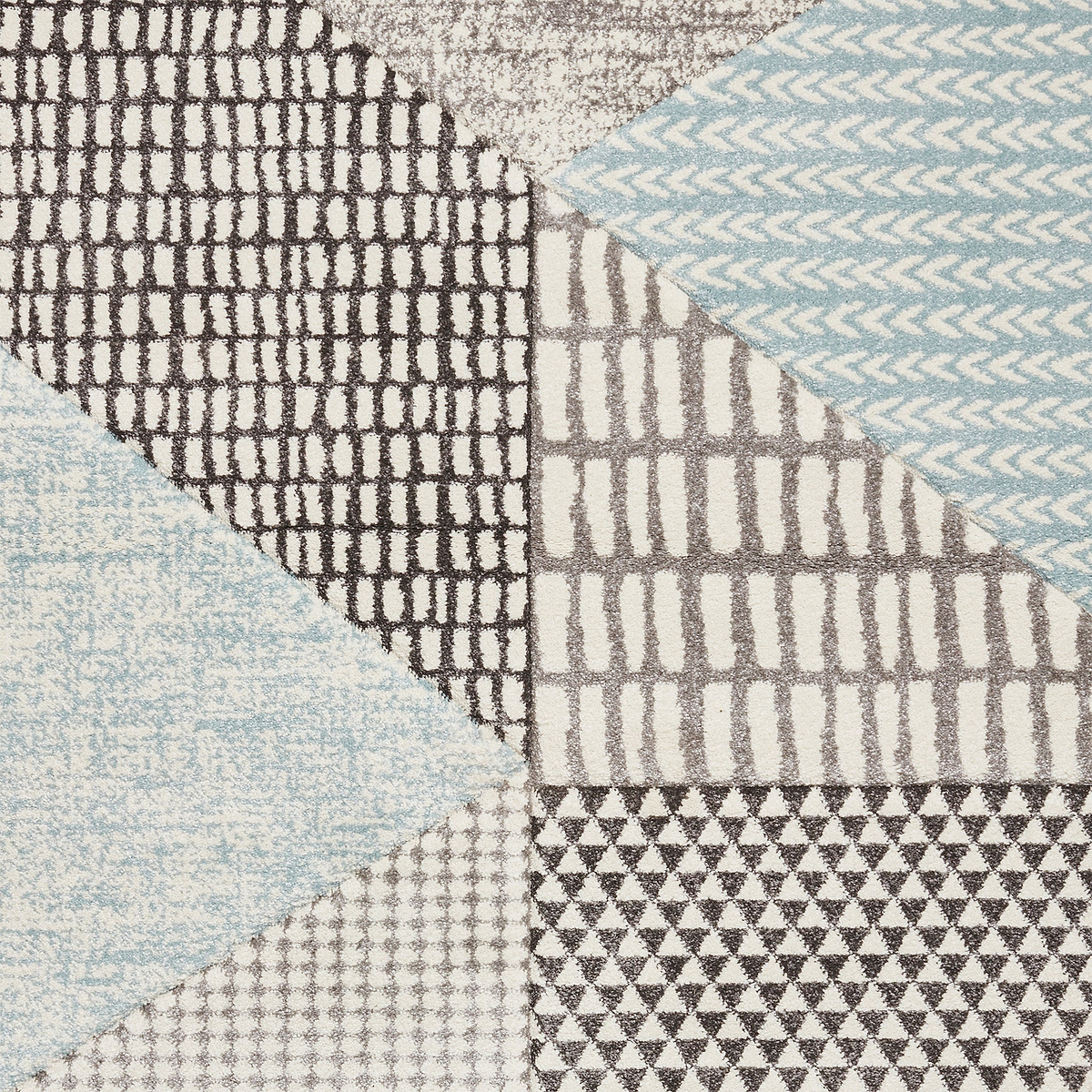 Larsson Geo Rug Blue from Roseland Furniture