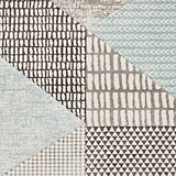 Larsson Geo Rug Blue from Roseland Furniture