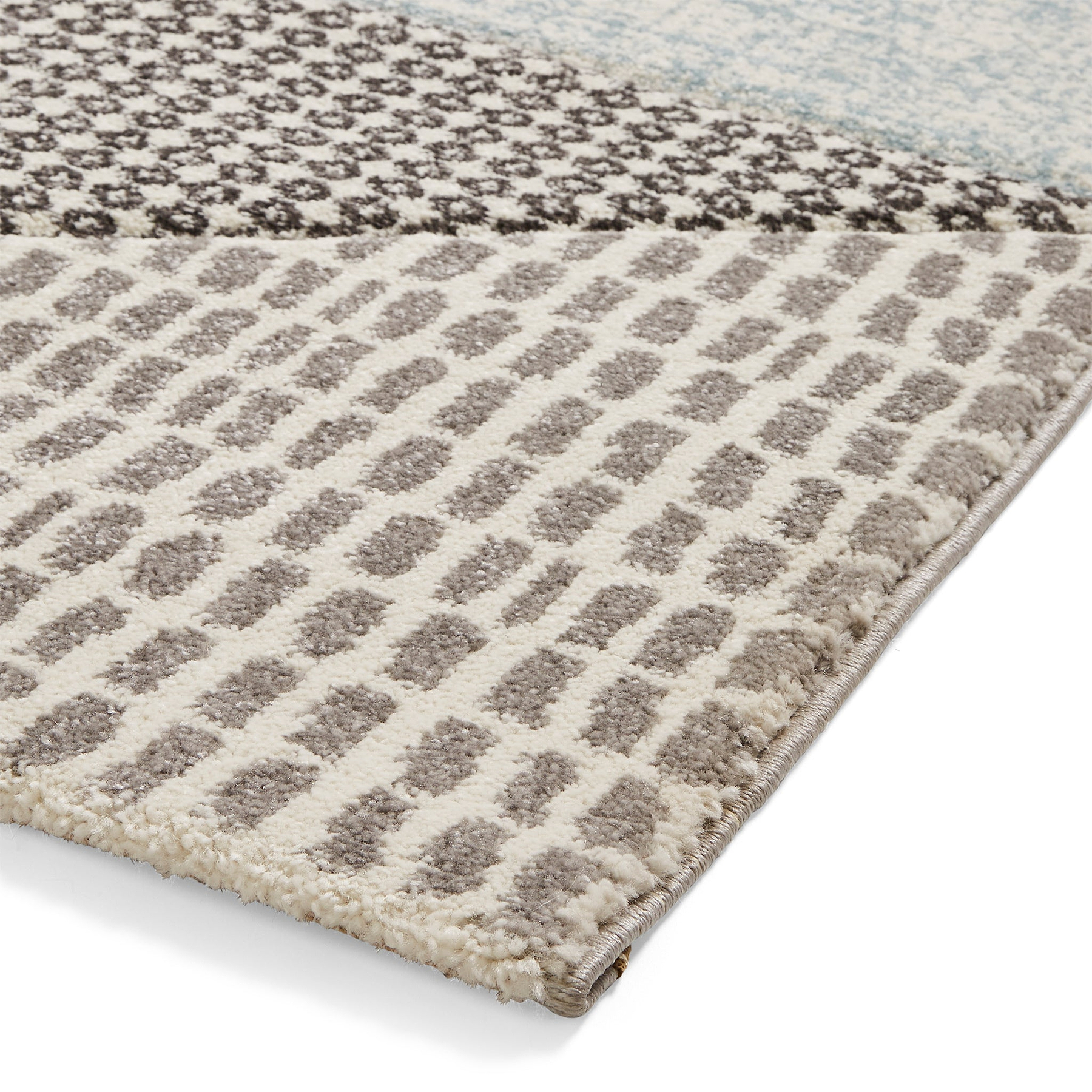 Larsson Geo Rug Blue from Roseland Furniture