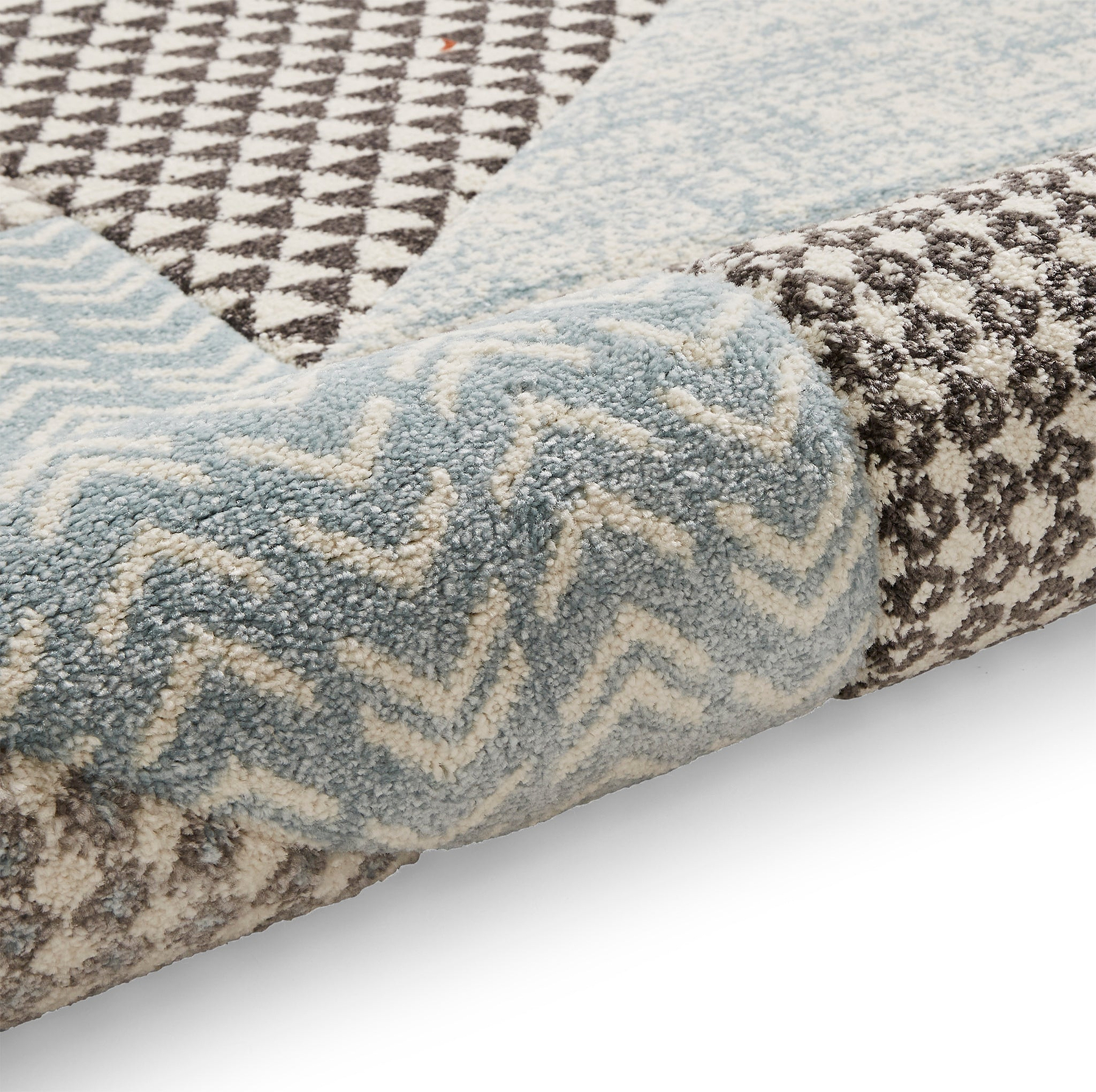 Larsson Geo Rug Blue from Roseland Furniture