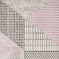 Larsson Geo Rug Purple from Roseland Furniture
