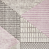 Larsson Geo Rug Purple from Roseland Furniture
