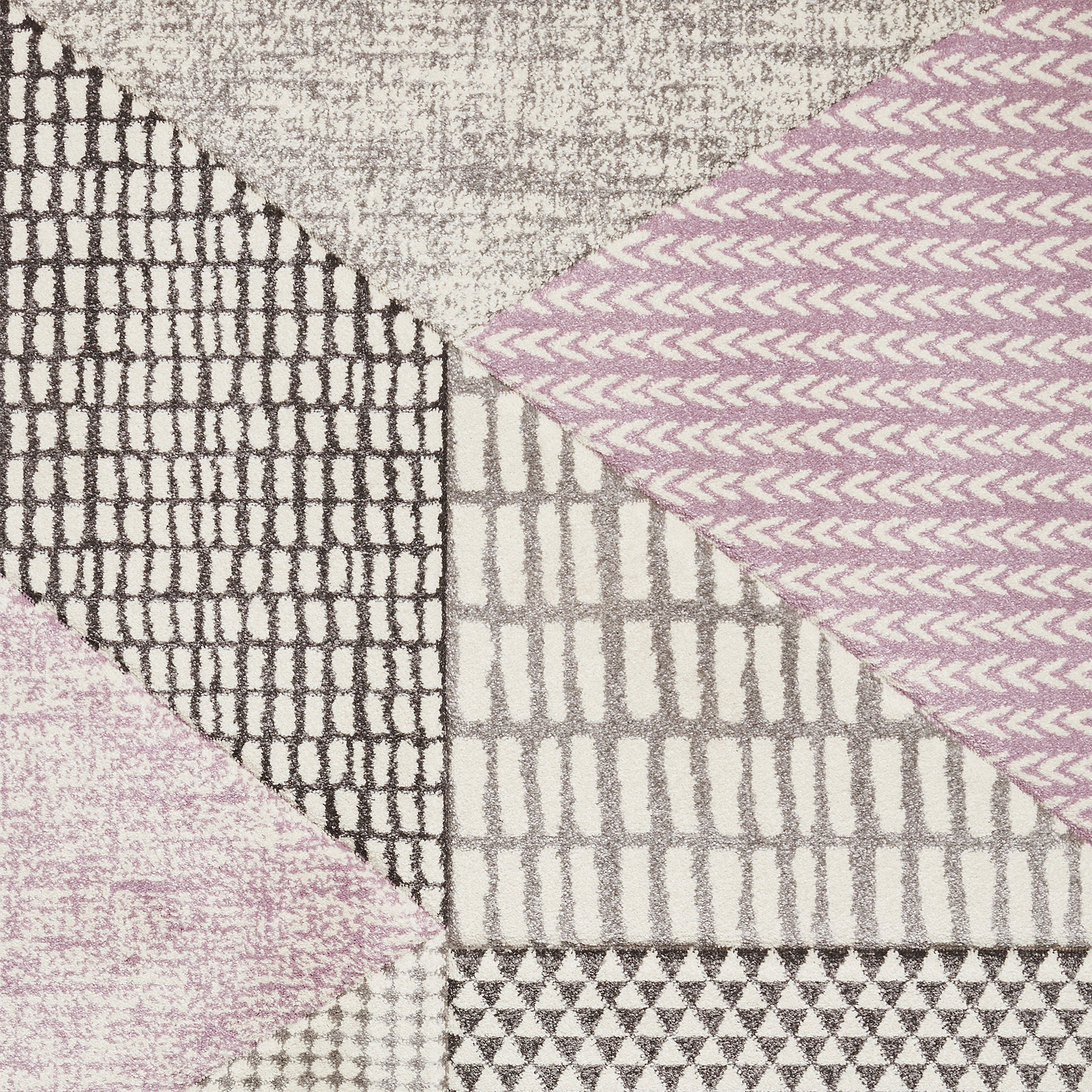 Larsson Geo Rug Purple from Roseland Furniture