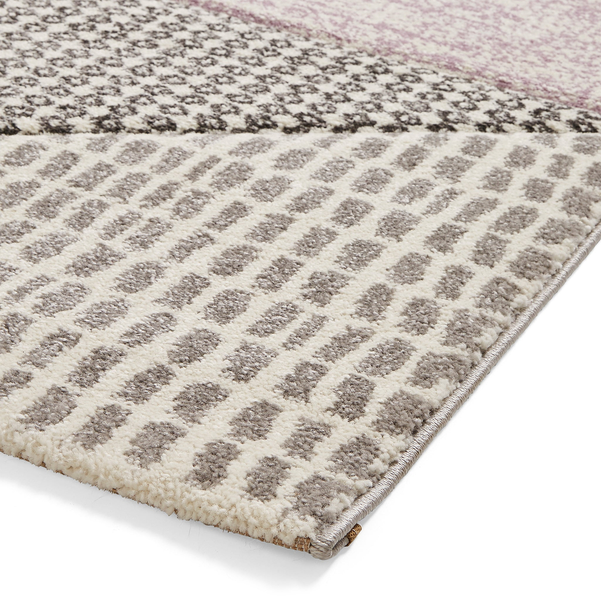 Larsson Geo Rug Purple from Roseland Furniture