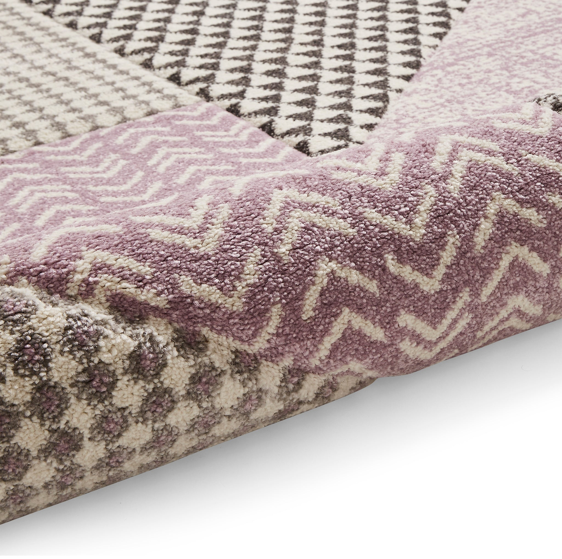 Larsson Geo Rug Purple from Roseland Furniture