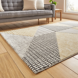 Larsson Geo Rug Yellow from Roseland Furniture