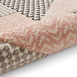 Larsson Geo Rug Pink from Roseland Furniture