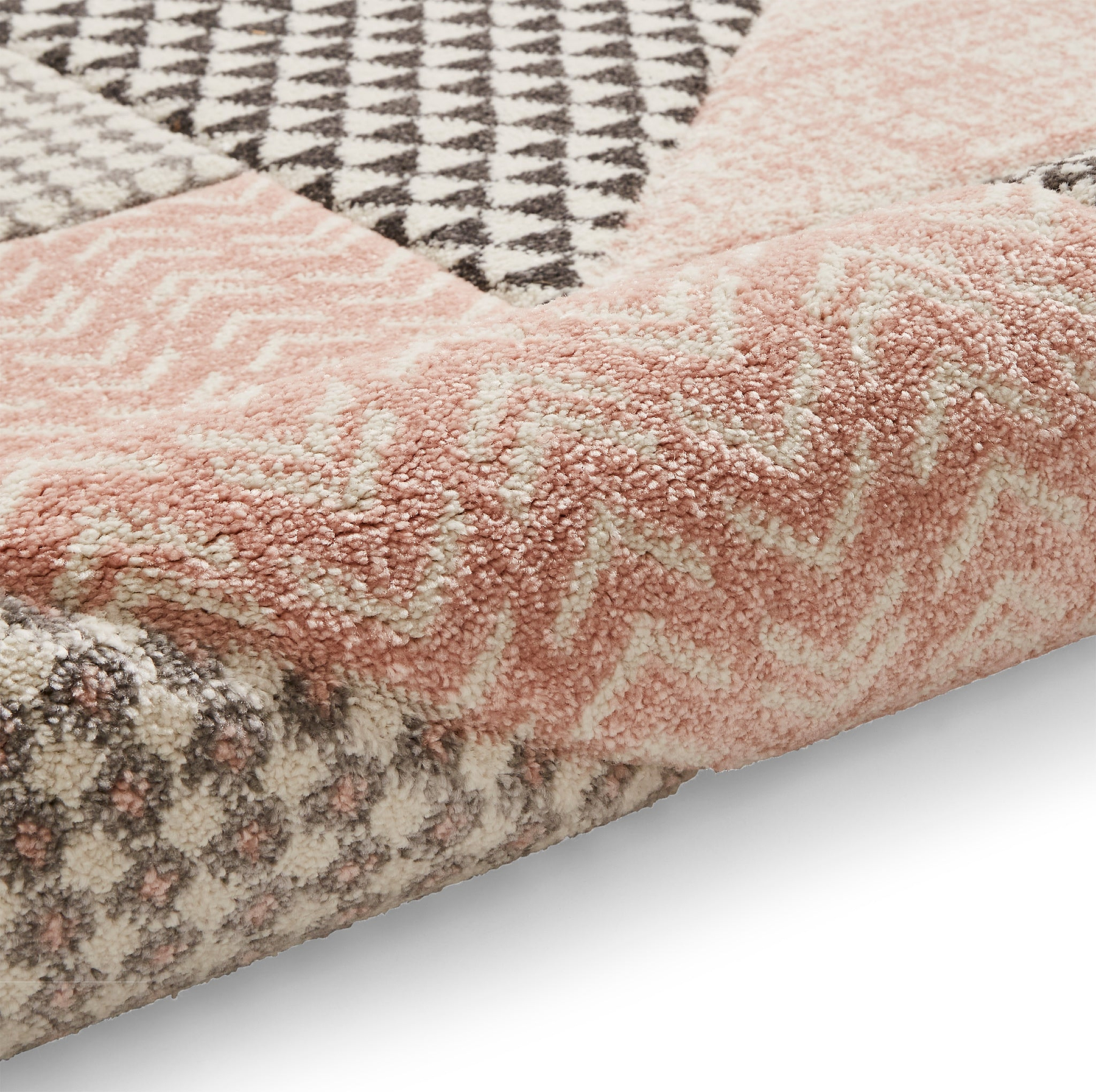 Larsson Geo Rug Pink from Roseland Furniture