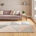 Larsson Geo Rug Pink from Roseland Furniture