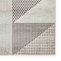 Larsson Geo Rug in Green from Roseland Furniture