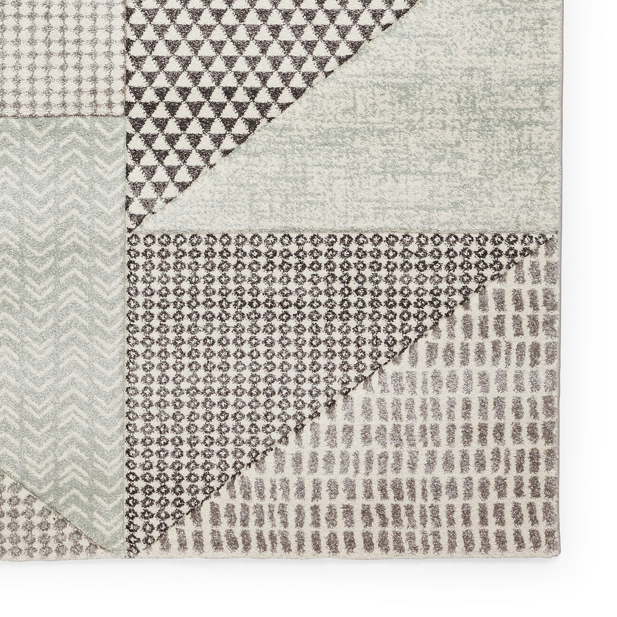 Larsson Geo Rug in Green from Roseland Furniture