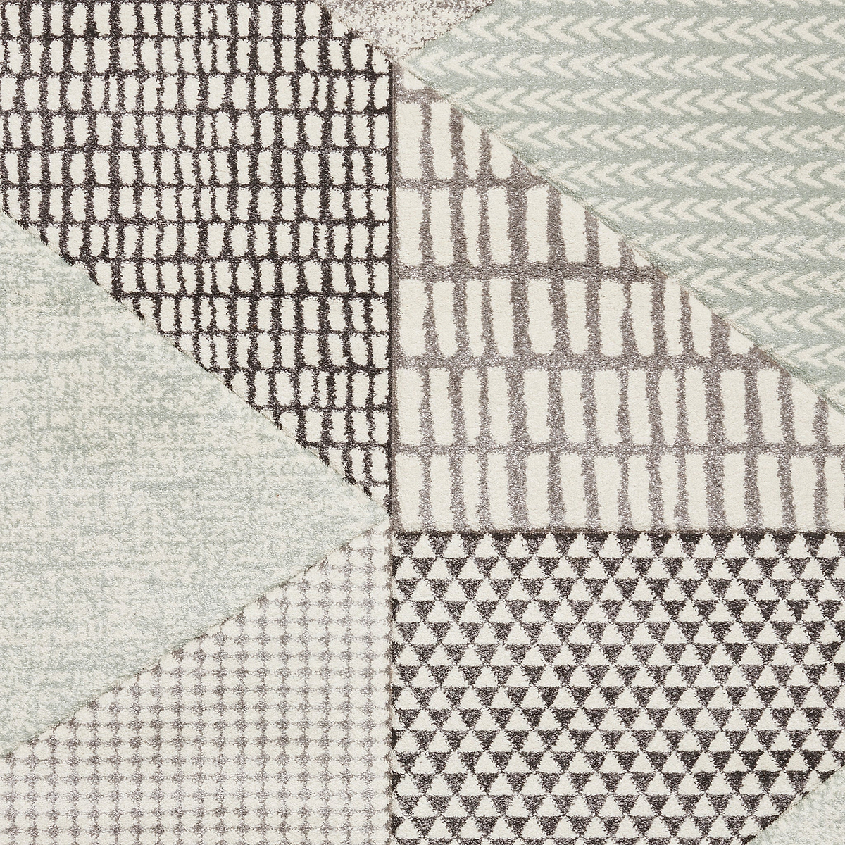 Larsson Geo Rug in Green from Roseland Furniture