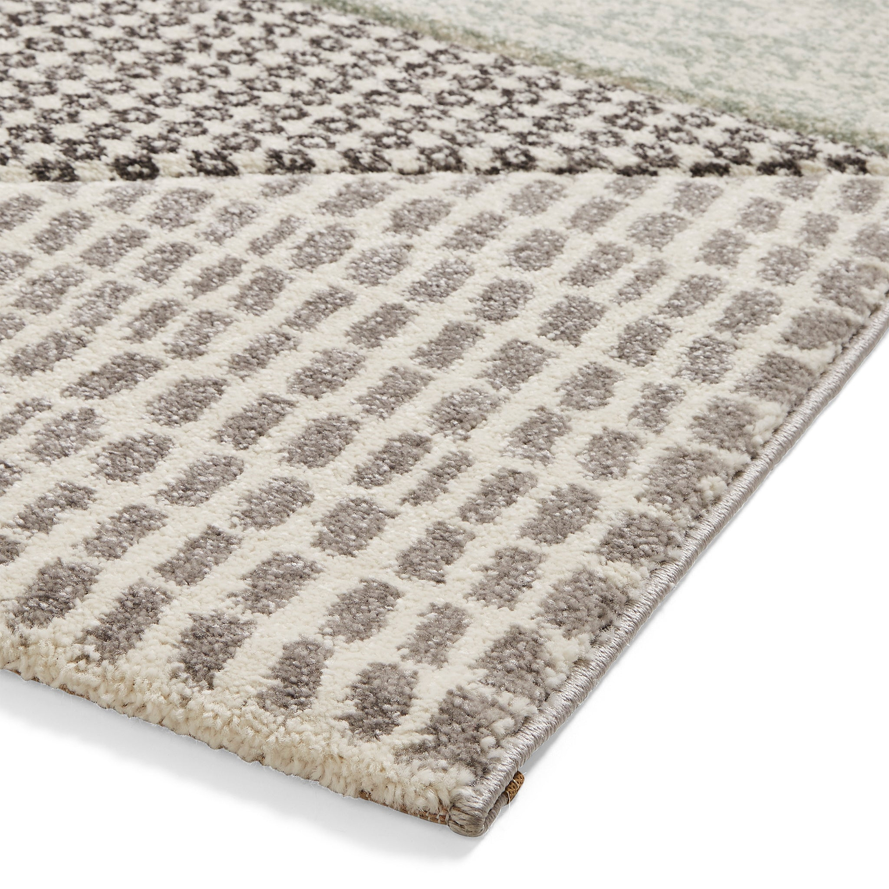 Larsson Geo Rug in Green from Roseland Furniture