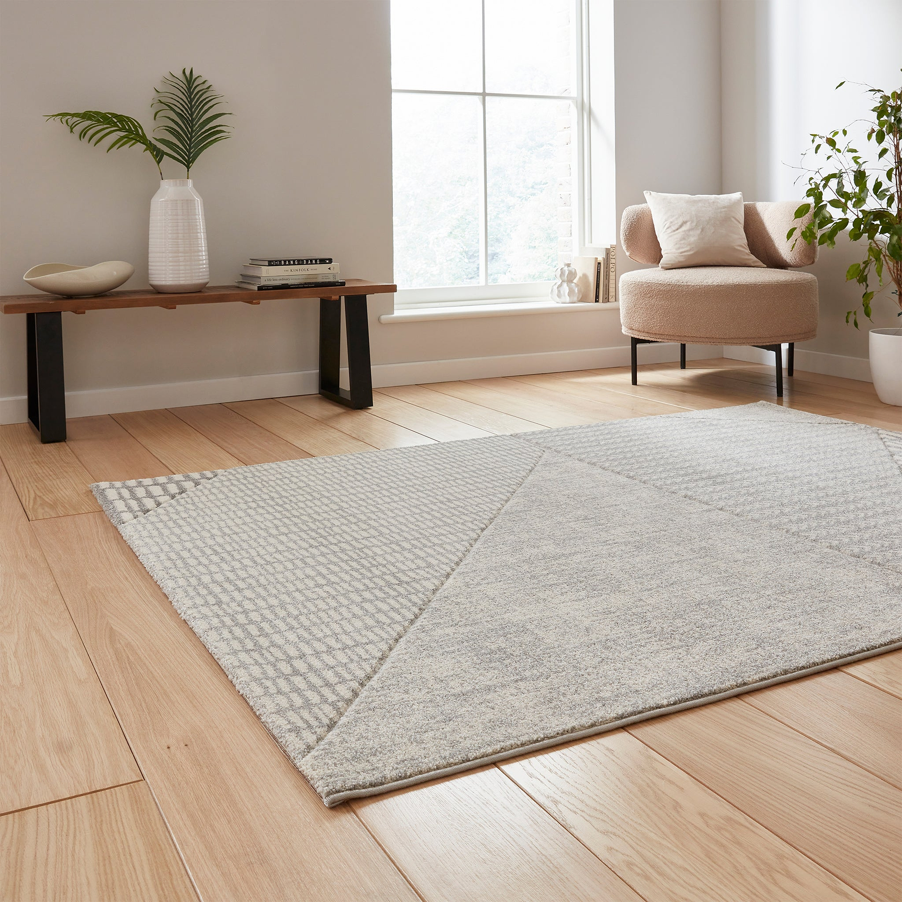 Larsson Abstract Rug Grey from Roseland Furniture