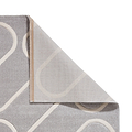 Linear Curve Rug Grey from Roseland Furniture