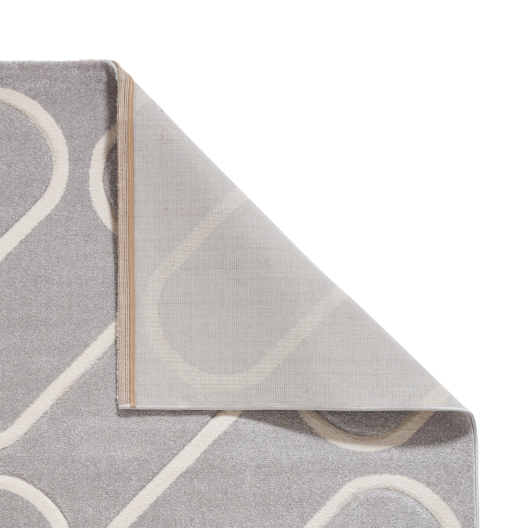 Linear Curve Rug Grey from Roseland Furniture
