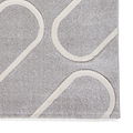 Linear Curve Rug Grey from Roseland Furniture