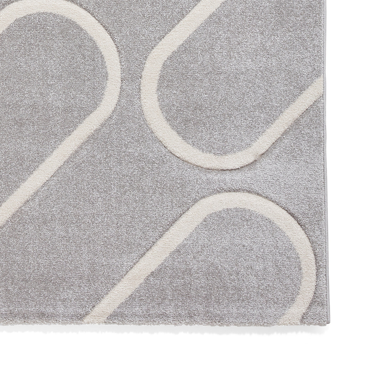 Linear Curve Rug Grey from Roseland Furniture