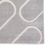 Linear Curve Rug Grey from Roseland Furniture