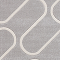 Linear Curve Rug Grey from Roseland Furniture