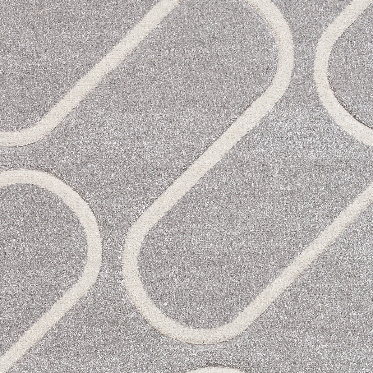 Linear Curve Rug Grey from Roseland Furniture
