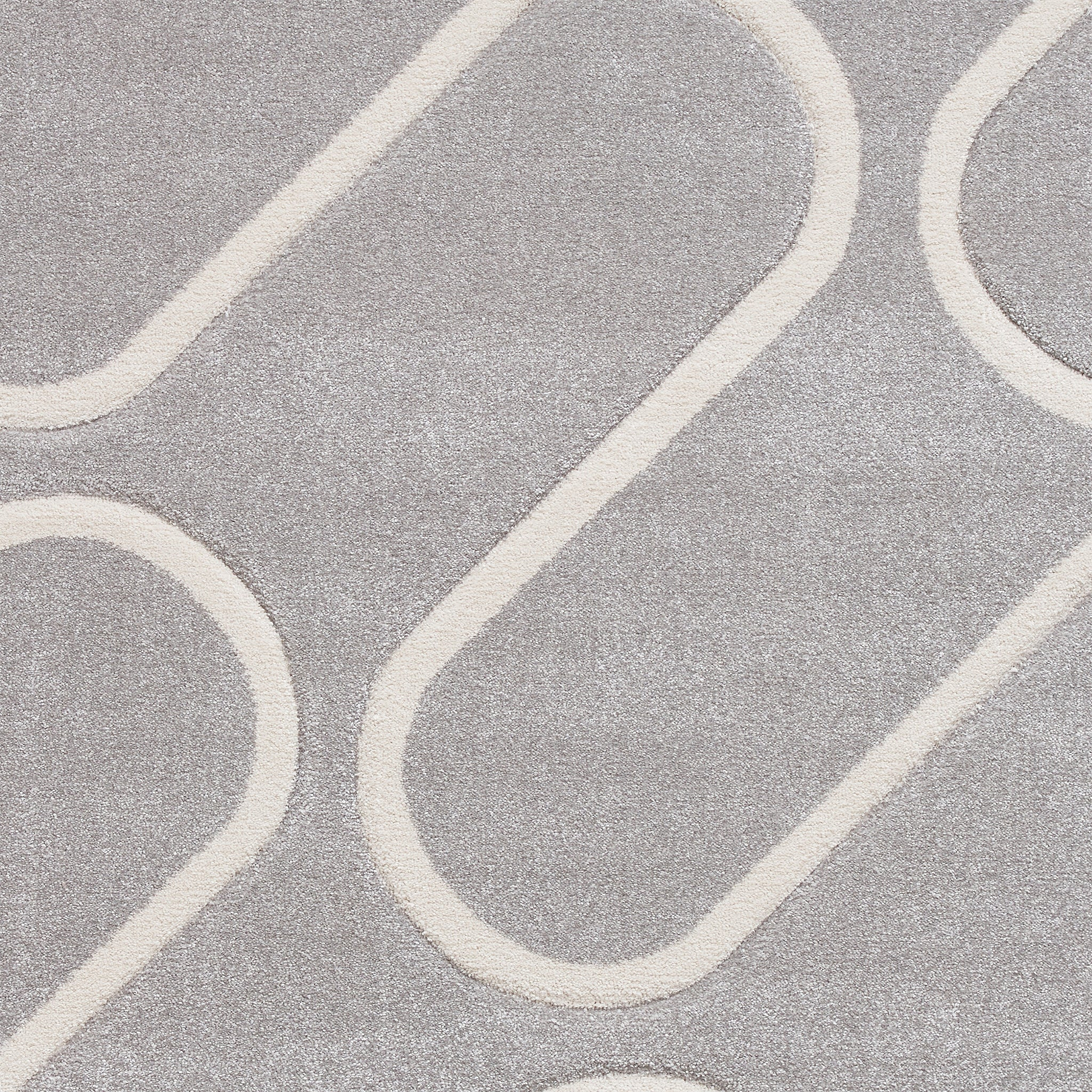 Linear Curve Rug Grey from Roseland Furniture