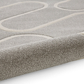 Linear Curve Rug Grey from Roseland Furniture