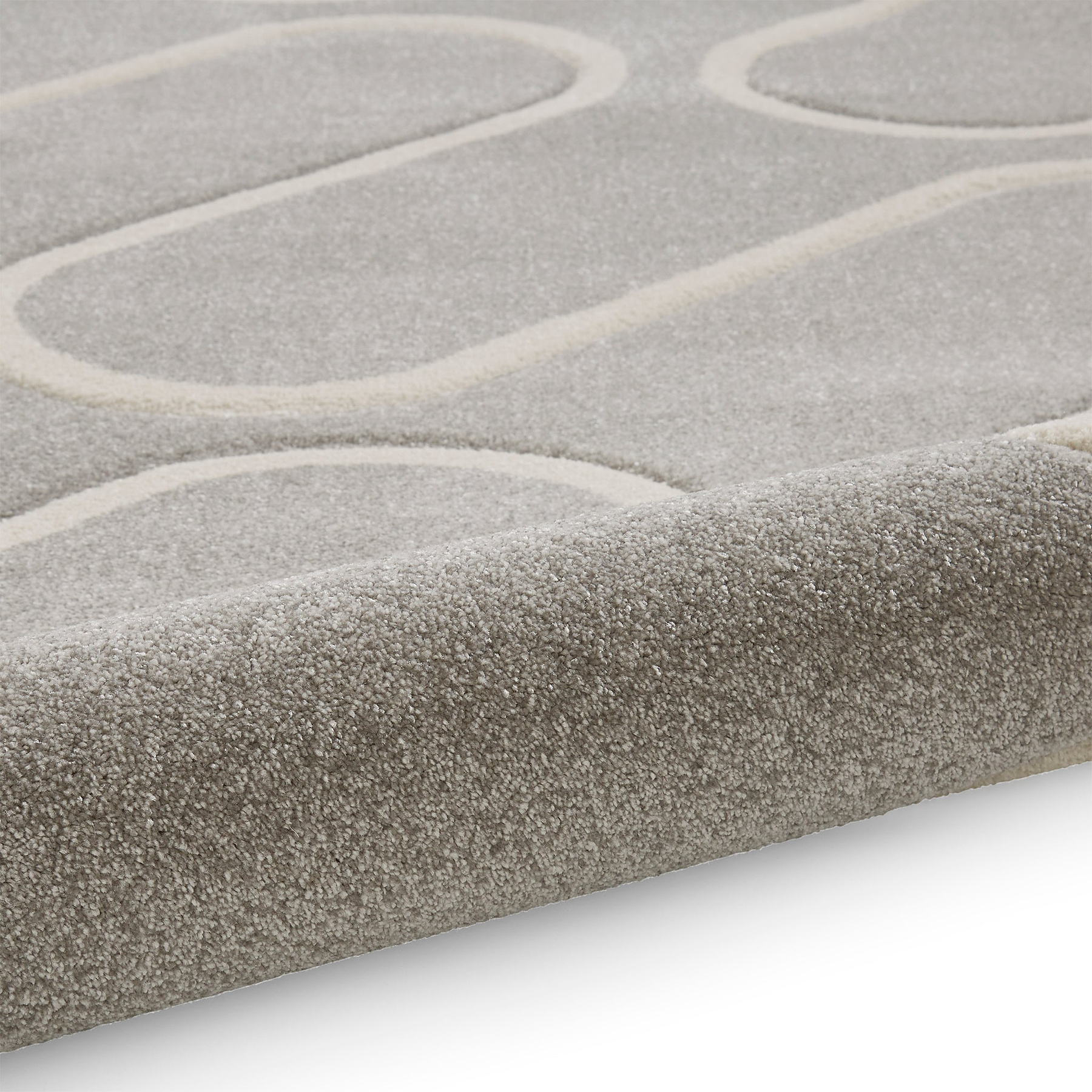 Linear Curve Rug Grey from Roseland Furniture