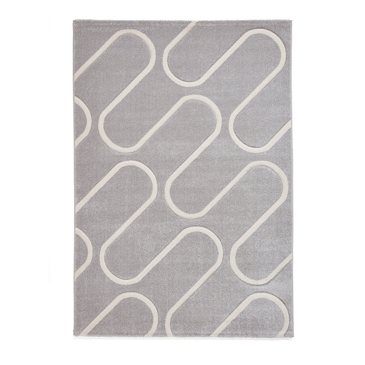 Linear Curve Rug Grey from Roseland Furniture