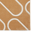 Linear Curve Rug Yellow from Roseland Furniture