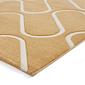 Linear Curve Rug Yellow from Roseland Furniture