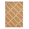 Linear Curve Rug Yellow from Roseland Furniture