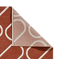 Linear Curve Rug Orange from Roseland Furniture