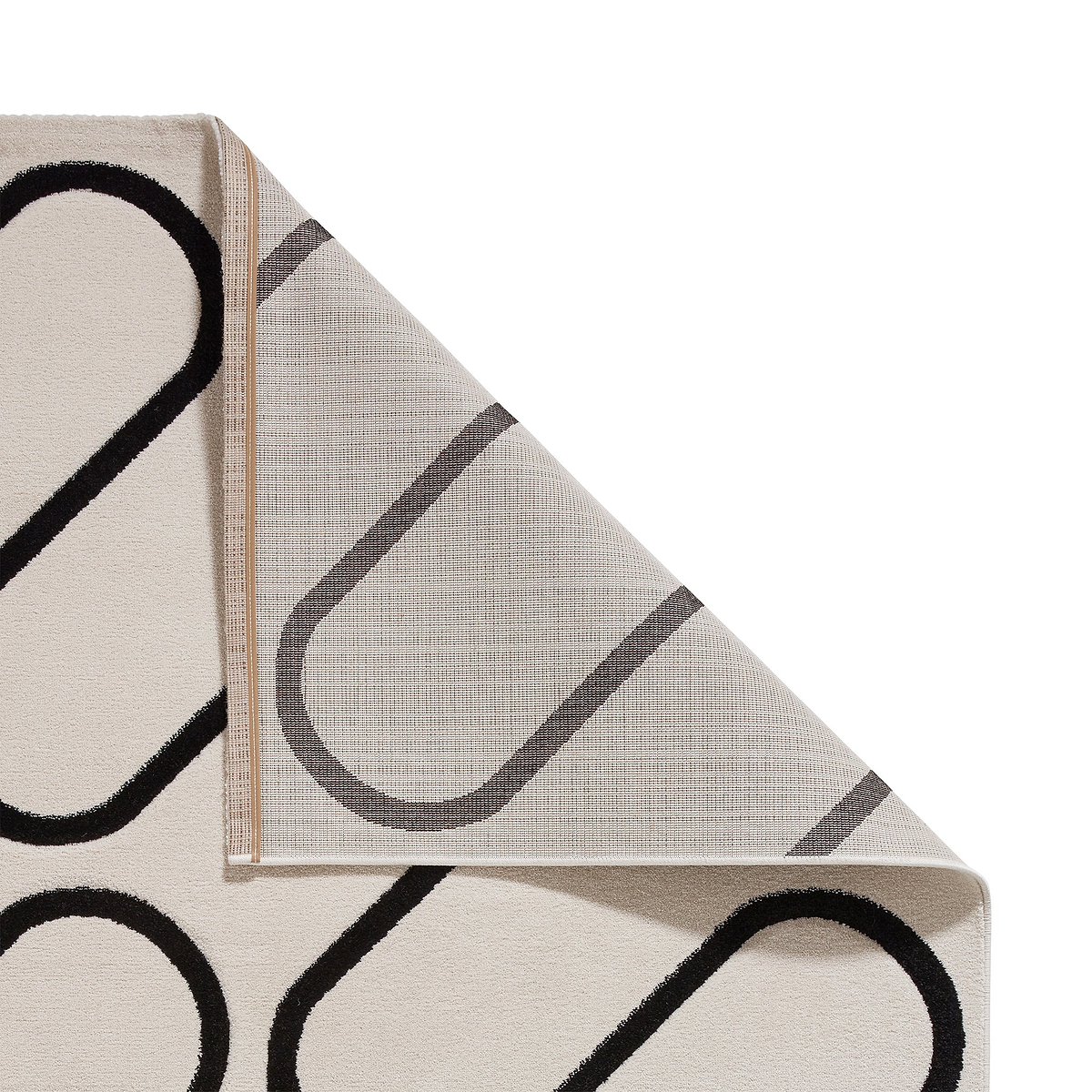 Linear Curve Rug White from Roseland Furniture