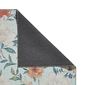 Pippa Floral Washable Rug Blue from Roseland Furniture